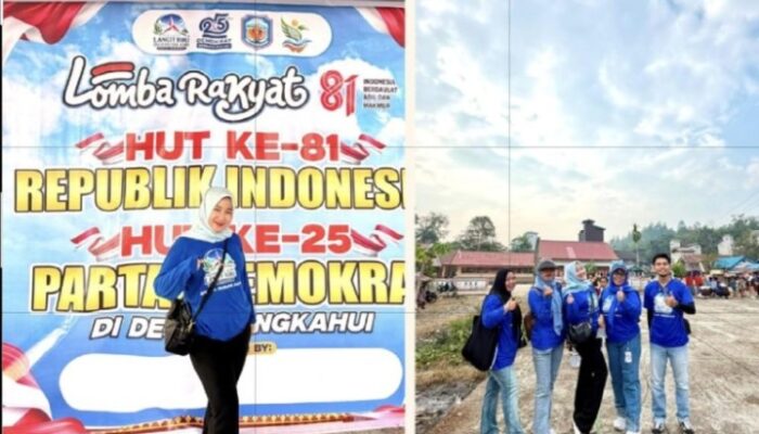 Lita Norfiana dan DPC Demokrat Murung Raya Gelar Lomba Rakyat di Desa Mangkahui