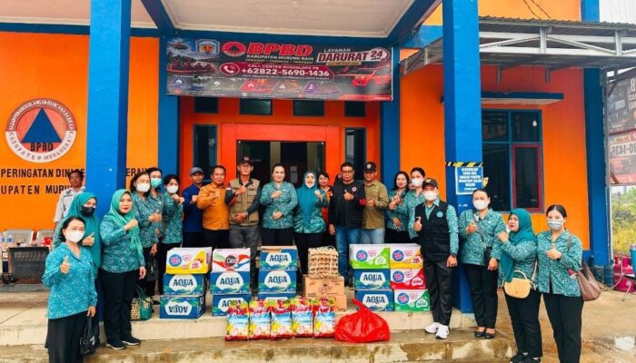 TP PKK Murung Raya Salurkan Logistik untuk Petugas Penanganan Karhutla