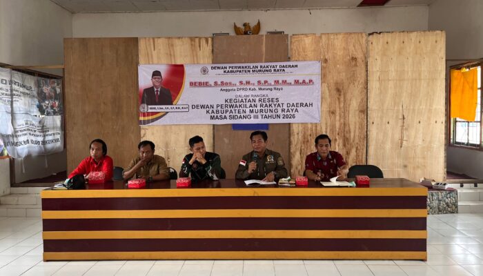 Bebie Serap Aspirasi Warga Kecamatan Tanah Siang melalui Reses Masa Sidang III