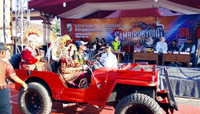 Karnaval “SAMBIROBYONG SPECTAFEST 2026” Meriah HUT RI ke-81