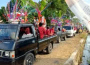 Kembang Telor Diarak Keliling Desa, Warga Bersholawat dan Tutup Maulid Nabi dengan Pengajian Umum