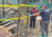 Tim Inafis Polres Murung Raya Lakukan Olah TKP Kebakaran Rumah di kelurahan Tumbang Lahung