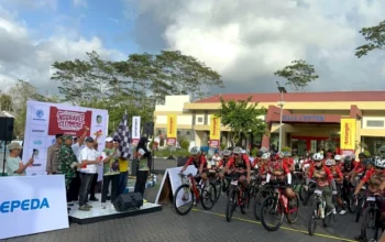 400 Pesepeda dari 11 Provinsi Ramaikan Nggravel Glenmore, Jelajah Rute 100 Km