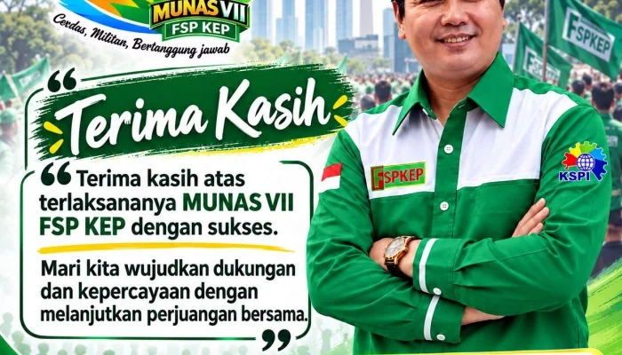 Siruaya Utamawan Terpilih Sebagai Ketua Umum FSP KEP KSPI Masa Bhakti 2026–2031