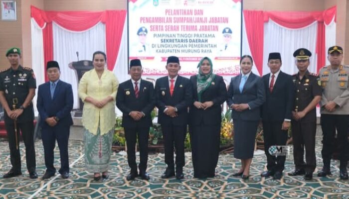 Sekda Definitif Murung Raya Dilantik, Rumiadi Harapkan Pelayanan Publik Makin Baik