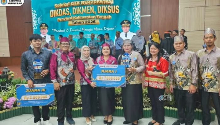 Guru Murung Raya Raih Juara I Seleksi GTK Berprestasi Tingkat Kalteng 2026
